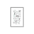 Picture of Mint Alphabet III _GroupedProduct_Rectangle_Portrait_Mini_ _GroupedProduct_Rectangle_Portrait_Canvas_Framed_