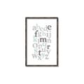 Picture of Mint Alphabet III _GroupedProduct_Rectangle_Portrait_Mini_ _GroupedProduct_Rectangle_Portrait_Canvas_Framed_