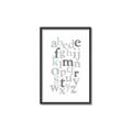 Picture of Mint Alphabet III _GroupedProduct_Rectangle_Portrait_Mini_ _GroupedProduct_Rectangle_Portrait_Canvas_Framed_