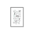 Picture of Mint Alphabet III _GroupedProduct_Rectangle_Portrait_Mini_ _GroupedProduct_Rectangle_Portrait_Canvas_Framed_