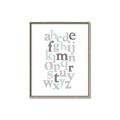 Picture of Mint Alphabet III _GroupedProduct_Rectangle_Portrait_Mini_ _GroupedProduct_Rectangle_Portrait_Canvas_Framed_