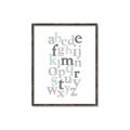 Picture of Mint Alphabet III _GroupedProduct_Rectangle_Portrait_Mini_ _GroupedProduct_Rectangle_Portrait_Canvas_Framed_