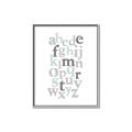 Picture of Mint Alphabet III _GroupedProduct_Rectangle_Portrait_Mini_ _GroupedProduct_Rectangle_Portrait_Canvas_Framed_