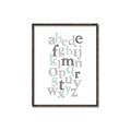 Picture of Mint Alphabet III _GroupedProduct_Rectangle_Portrait_Mini_ _GroupedProduct_Rectangle_Portrait_Canvas_Framed_