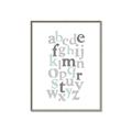 Picture of Mint Alphabet III _GroupedProduct_Rectangle_Portrait_Mini_ _GroupedProduct_Rectangle_Portrait_Canvas_Framed_