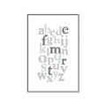 Picture of Mint Alphabet III _GroupedProduct_Rectangle_Portrait_Mini_ _GroupedProduct_Rectangle_Portrait_Canvas_Framed_