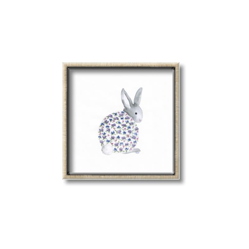 Picture of Baby Floral Bunny _GroupedProduct_Square_Mini_ _GroupedProduct_Square_Canvas_Framed_