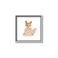 Picture of Baby Floral Fox _GroupedProduct_Square_Mini_ _GroupedProduct_Square_Canvas_Framed_