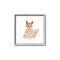 Picture of Baby Floral Fox _GroupedProduct_Square_Mini_ _GroupedProduct_Square_Canvas_Framed_