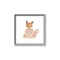 Picture of Baby Floral Fox _GroupedProduct_Square_Mini_ _GroupedProduct_Square_Canvas_Framed_