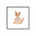 Picture of Baby Floral Fox _GroupedProduct_Square_Mini_ _GroupedProduct_Square_Canvas_Framed_