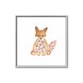 Picture of Baby Floral Fox _GroupedProduct_Square_Mini_ _GroupedProduct_Square_Canvas_Framed_