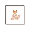 Picture of Baby Floral Fox _GroupedProduct_Square_Mini_ _GroupedProduct_Square_Canvas_Framed_