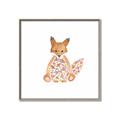 Picture of Baby Floral Fox _GroupedProduct_Square_Mini_ _GroupedProduct_Square_Canvas_Framed_