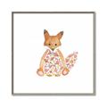 Picture of Baby Floral Fox _GroupedProduct_Square_Mini_ _GroupedProduct_Square_Canvas_Framed_