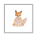 Picture of Baby Floral Fox _GroupedProduct_Square_Mini_ _GroupedProduct_Square_Canvas_Framed_