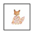 Picture of Baby Floral Fox _GroupedProduct_Square_Mini_ _GroupedProduct_Square_Canvas_Framed_