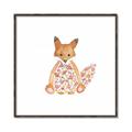 Picture of Baby Floral Fox _GroupedProduct_Square_Mini_ _GroupedProduct_Square_Canvas_Framed_