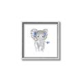 Picture of Baby Floral Elephant _GroupedProduct_Square_Mini_ _GroupedProduct_Square_Canvas_Framed_