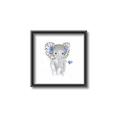 Picture of Baby Floral Elephant _GroupedProduct_Square_Mini_ _GroupedProduct_Square_Canvas_Framed_