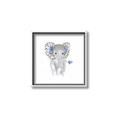 Picture of Baby Floral Elephant _GroupedProduct_Square_Mini_ _GroupedProduct_Square_Canvas_Framed_