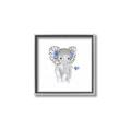 Picture of Baby Floral Elephant _GroupedProduct_Square_Mini_ _GroupedProduct_Square_Canvas_Framed_