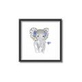 Picture of Baby Floral Elephant _GroupedProduct_Square_Mini_ _GroupedProduct_Square_Canvas_Framed_