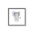 Picture of Baby Floral Elephant _GroupedProduct_Square_Mini_ _GroupedProduct_Square_Canvas_Framed_