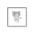 Picture of Baby Floral Elephant _GroupedProduct_Square_Mini_ _GroupedProduct_Square_Canvas_Framed_