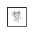 Picture of Baby Floral Elephant _GroupedProduct_Square_Mini_ _GroupedProduct_Square_Canvas_Framed_
