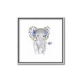 Picture of Baby Floral Elephant _GroupedProduct_Square_Mini_ _GroupedProduct_Square_Canvas_Framed_