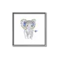 Picture of Baby Floral Elephant _GroupedProduct_Square_Mini_ _GroupedProduct_Square_Canvas_Framed_