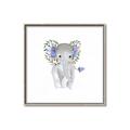 Picture of Baby Floral Elephant _GroupedProduct_Square_Mini_ _GroupedProduct_Square_Canvas_Framed_