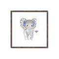 Picture of Baby Floral Elephant _GroupedProduct_Square_Mini_ _GroupedProduct_Square_Canvas_Framed_