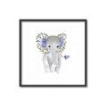 Picture of Baby Floral Elephant _GroupedProduct_Square_Mini_ _GroupedProduct_Square_Canvas_Framed_