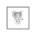 Picture of Baby Floral Elephant _GroupedProduct_Square_Mini_ _GroupedProduct_Square_Canvas_Framed_