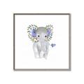 Picture of Baby Floral Elephant _GroupedProduct_Square_Mini_ _GroupedProduct_Square_Canvas_Framed_