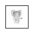 Picture of Baby Floral Elephant _GroupedProduct_Square_Mini_ _GroupedProduct_Square_Canvas_Framed_