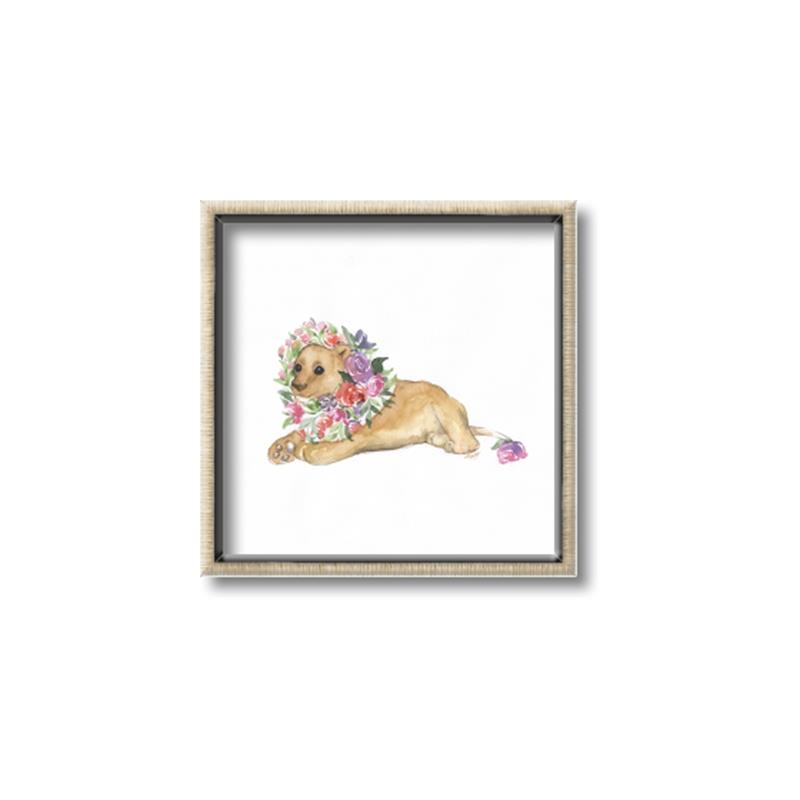 Picture of Baby Floral Lion _GroupedProduct_Square_Mini_ _GroupedProduct_Square_Canvas_Framed_