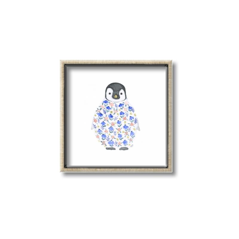 Picture of Baby Floral Penguin _GroupedProduct_Square_Mini_ _GroupedProduct_Square_Canvas_Framed_
