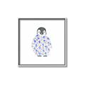 Picture of Baby Floral Penguin _GroupedProduct_Square_Mini_ _GroupedProduct_Square_Canvas_Framed_