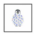 Picture of Baby Floral Penguin _GroupedProduct_Square_Mini_ _GroupedProduct_Square_Canvas_Framed_