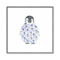 Picture of Baby Floral Penguin _GroupedProduct_Square_Mini_ _GroupedProduct_Square_Canvas_Framed_