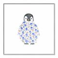 Picture of Baby Floral Penguin _GroupedProduct_Square_Mini_ _GroupedProduct_Square_Canvas_Framed_