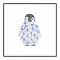 Picture of Baby Floral Penguin _GroupedProduct_Square_Mini_ _GroupedProduct_Square_Canvas_Framed_