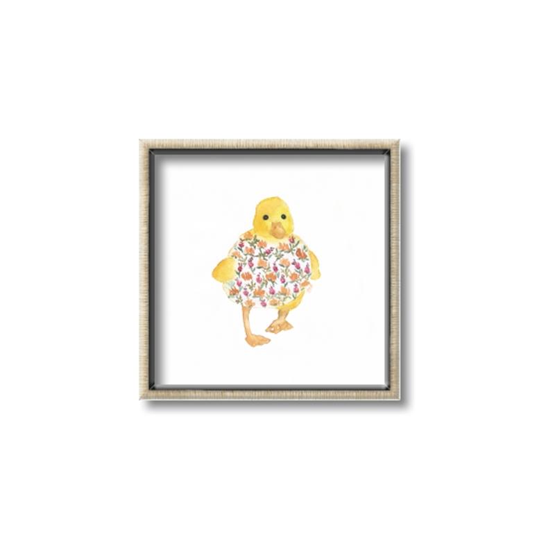 Picture of Baby Floral Duck  _GroupedProduct_Square_Mini_ _GroupedProduct_Square_Canvas_Framed_