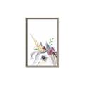 Picture of Flower Unicorn _GroupedProduct_Rectangle_Portrait_Mini_ _GroupedProduct_Rectangle_Portrait_Canvas_Framed_