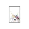 Picture of Flower Unicorn _GroupedProduct_Rectangle_Portrait_Mini_ _GroupedProduct_Rectangle_Portrait_Canvas_Framed_