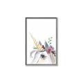 Picture of Flower Unicorn _GroupedProduct_Rectangle_Portrait_Mini_ _GroupedProduct_Rectangle_Portrait_Canvas_Framed_