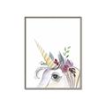 Picture of Flower Unicorn _GroupedProduct_Rectangle_Portrait_Mini_ _GroupedProduct_Rectangle_Portrait_Canvas_Framed_